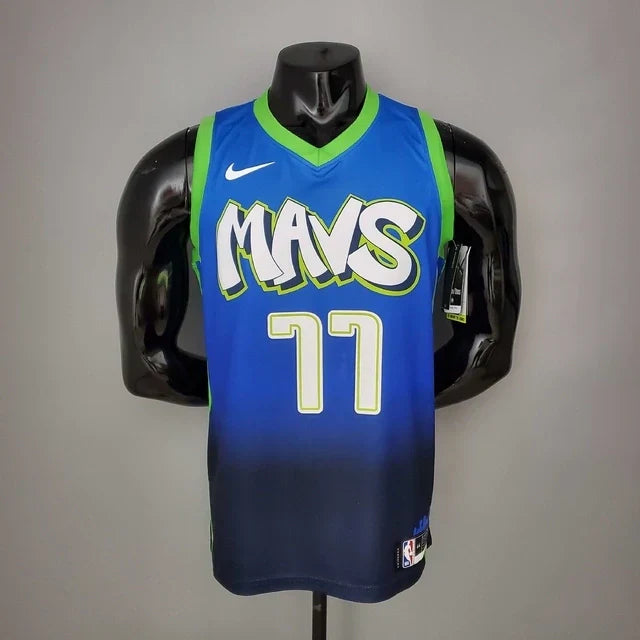 Camisa Regata Dallas Mavericks Azul e Verde - Nike - Masculina