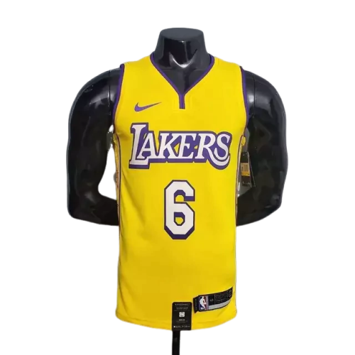 Camisa Regata Los Angeles Lakers Amarela - Nike - Masculina Gola V