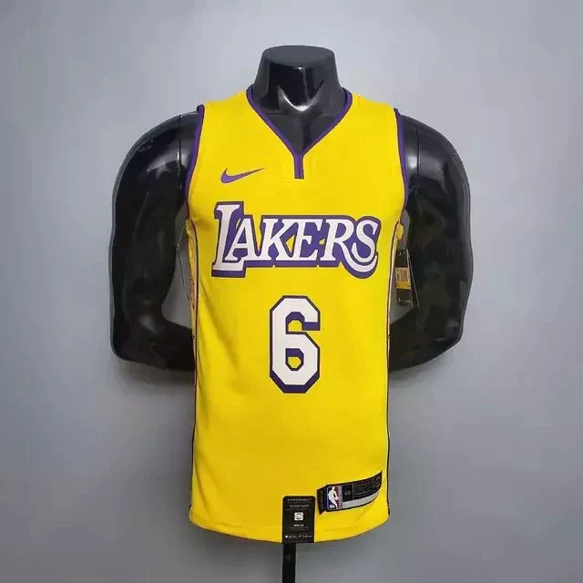 Camisa Regata Los Angeles Lakers Amarela - Nike - Masculina Gola V