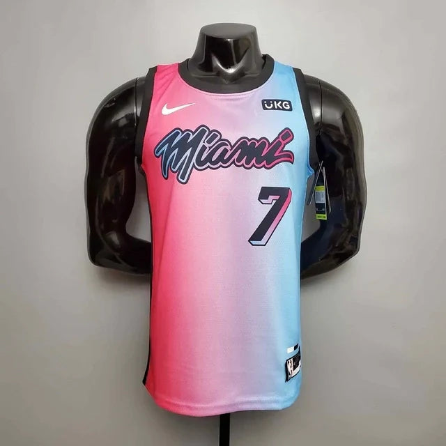 Camisa Regata NBA Miami Heat Rosa e Azul - Nike - Masculina