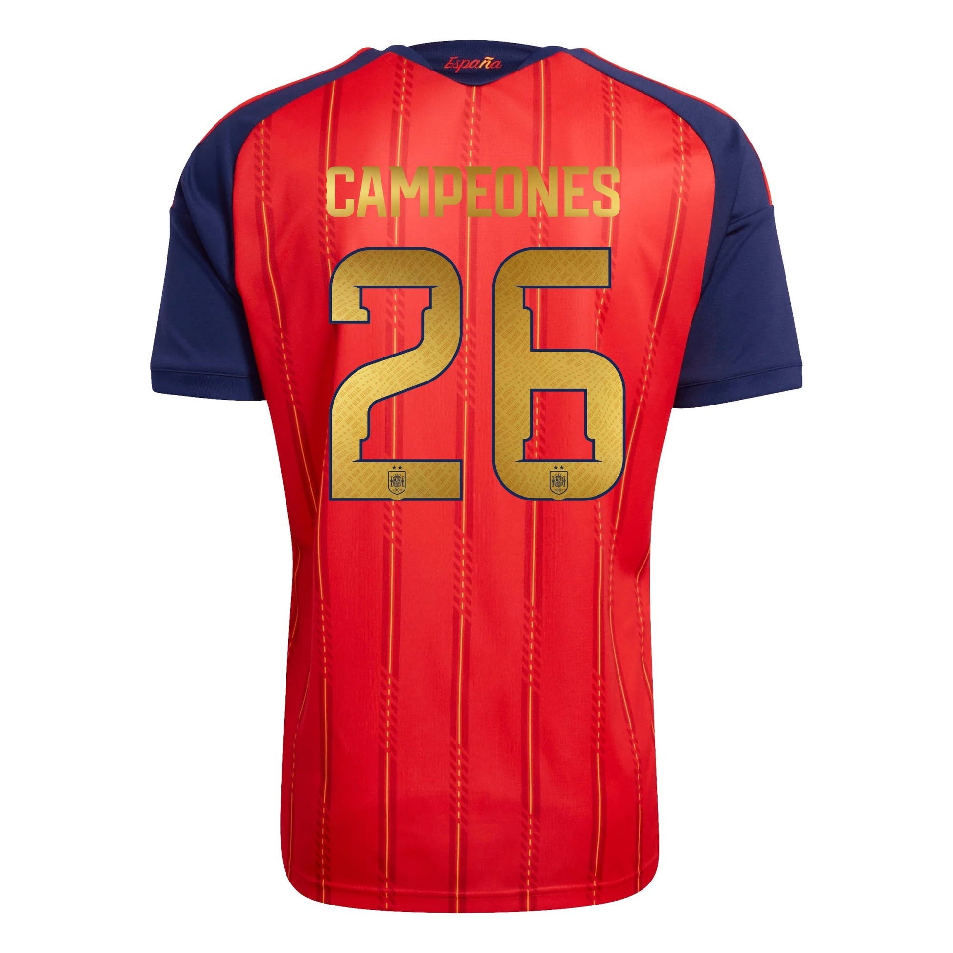 Camisa Espanha 2026/27 Campeões do Mundo
