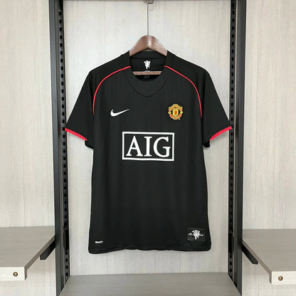 Camisa Manchester United 2007/08 Third Preta Retrô