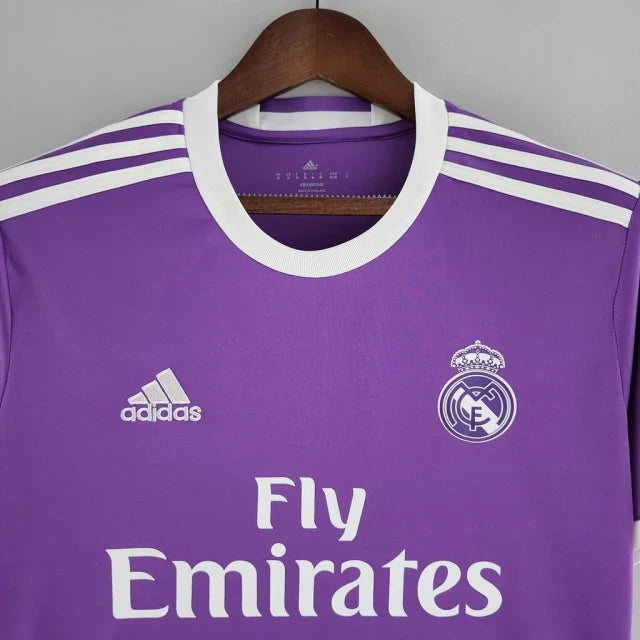 Camisa Retrô Real Madrid II Away 2016/17 Masculino Roxo