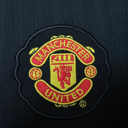 Camisa Manchester United 2007/08 Third Preta Retrô