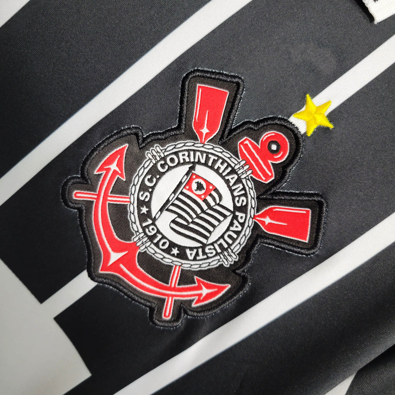 Camisa Corinthians Titular 1997 - Versão Retrô Preta