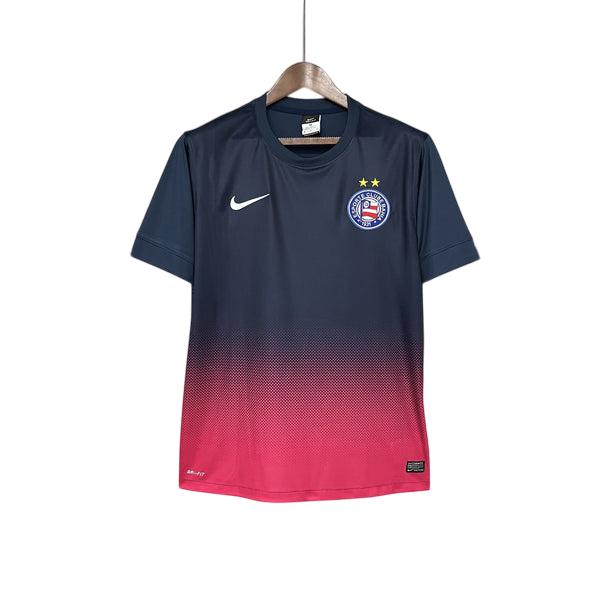 Camisa Bahia III 13/14 - Versão Retrô Azul e Rosa Degradê