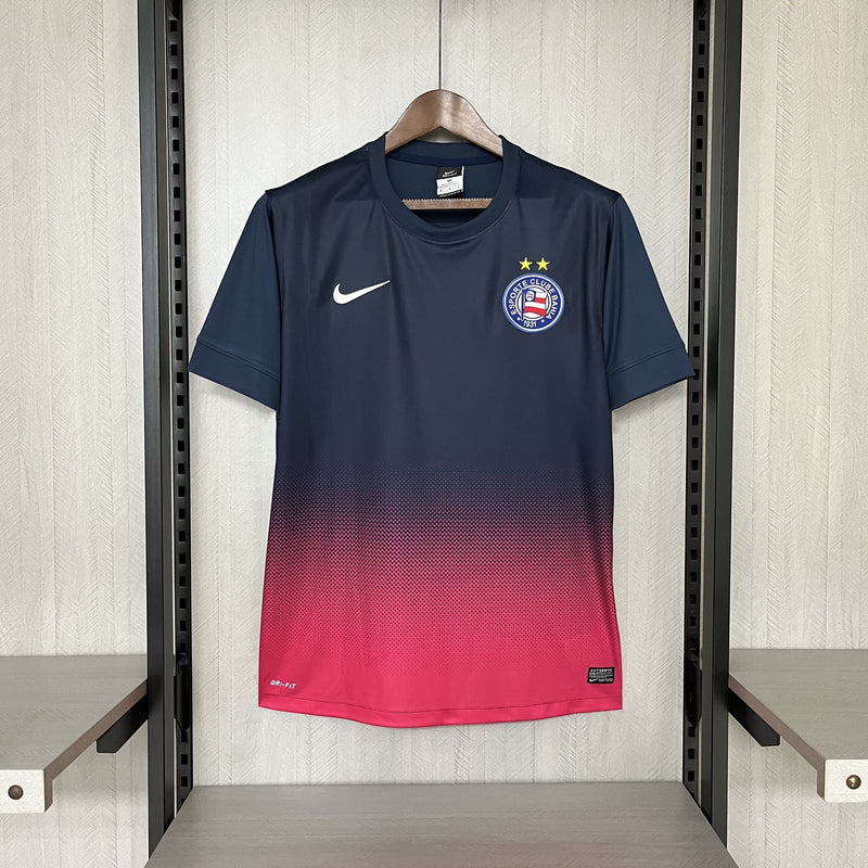 Camisa Bahia III 13/14 - Versão Retrô Azul e Rosa Degradê