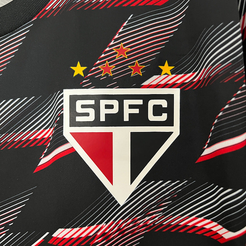 Camisa São Paulo Pré-Jogo 24/25 - NB Torcedor Masculina Lançamento