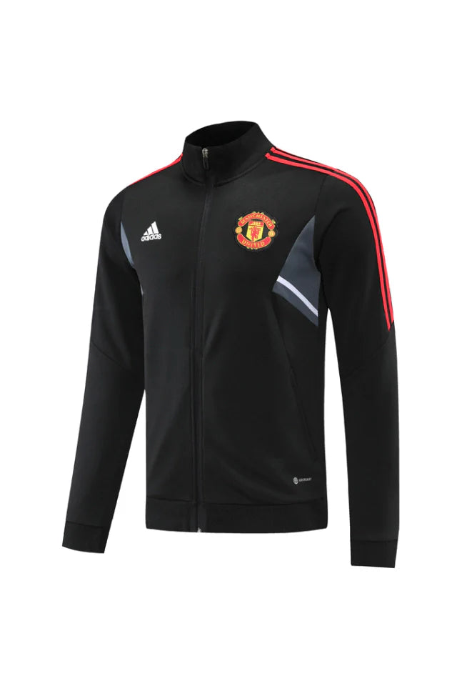 Conjunto de Passeio Manchester United 24/25 Preto