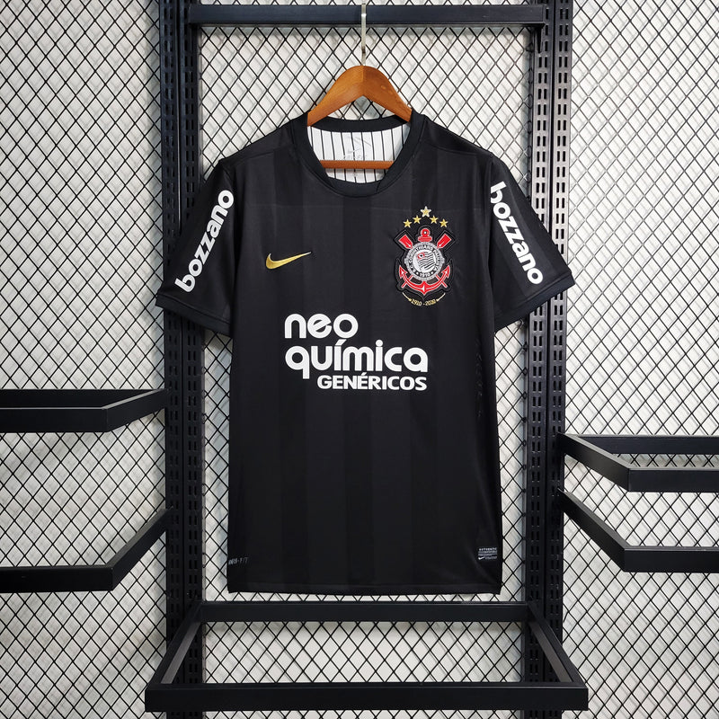 Camisa Corinthians Away 2010 - Versão Retrô Preta