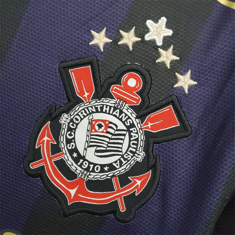 Camisa Corinthians Third 09/10 - Versão Retrô Roxa e preta