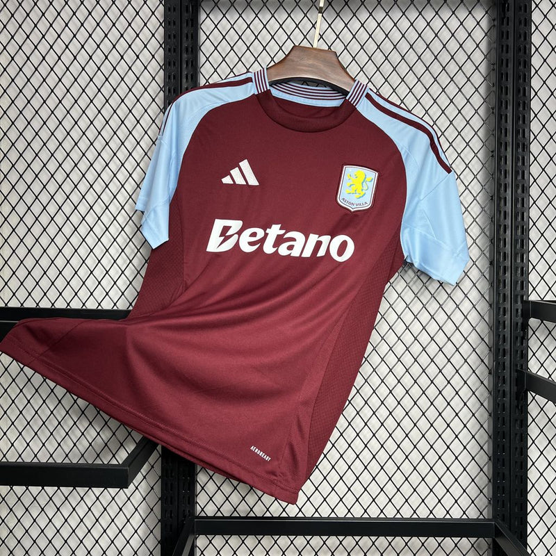 Camisa Aston Villa Home 24/25 - Adidas Torcedor Masculina Lançamento