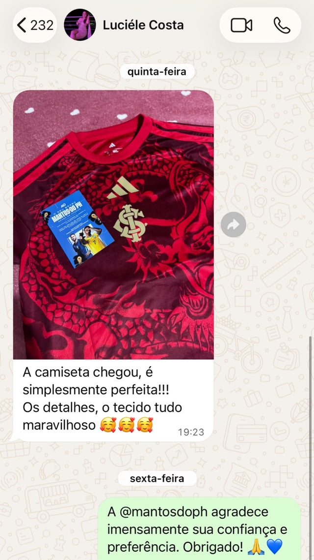 Feedback de cliente Mantos do PH