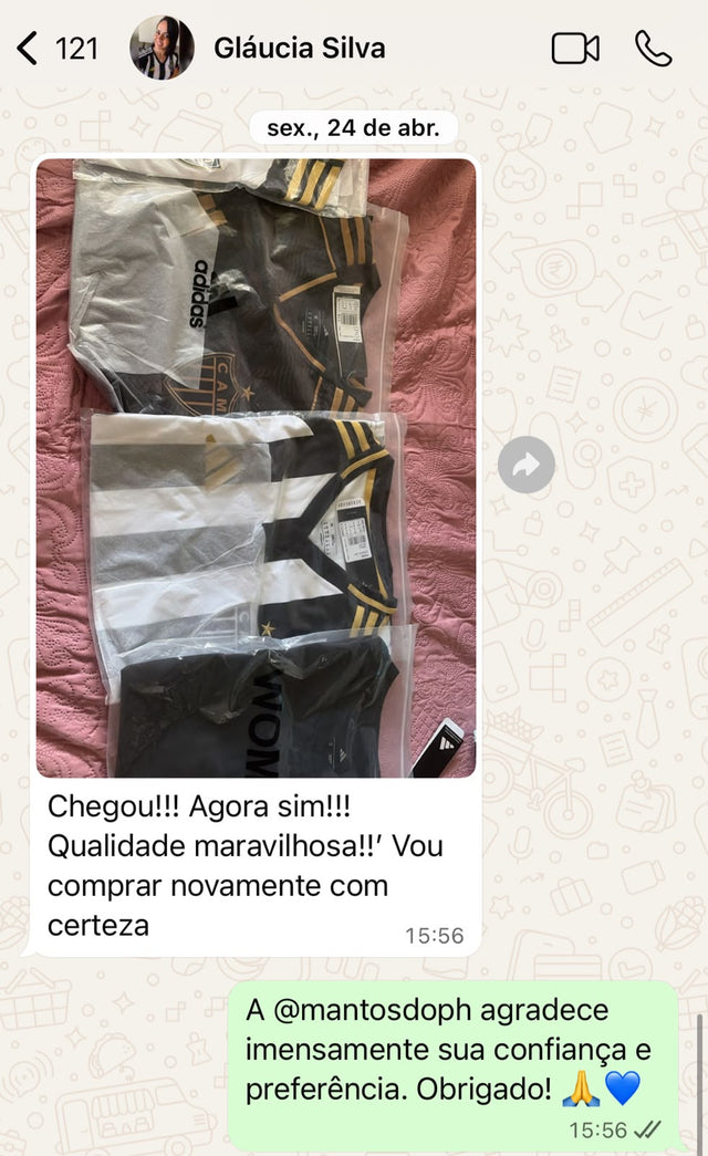 Feedback de cliente Mantos do PH