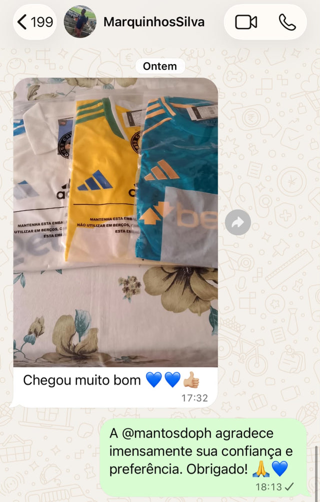 Feedback de cliente Mantos do PH