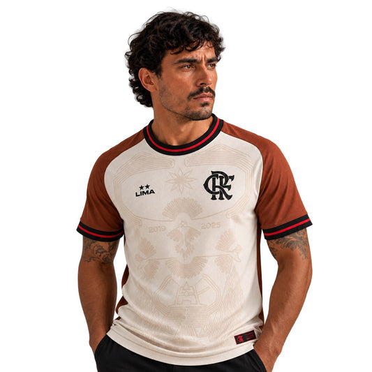 Camisa Flamengo 26/27 Urubu de Lima Bege Jogador