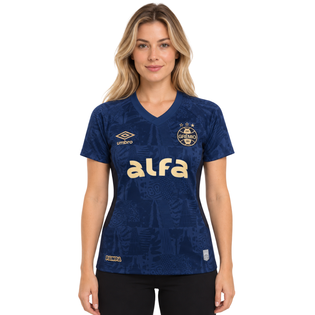 Camisa Grêmio III 25/26 - Torcedor Feminina