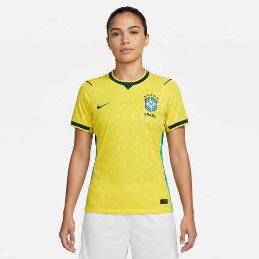 Camisa Brasil I Nike 2026/27 Feminina - Amarela