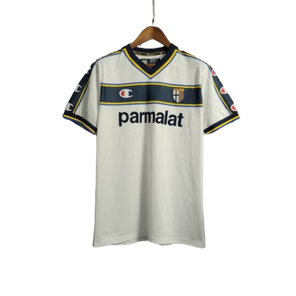Camisa Parma 2002/03 Away Champion Branco Retrô