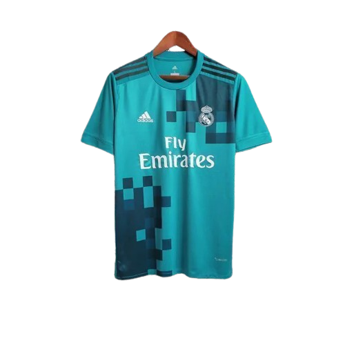 Camisa Retrô Real Madrid II Away Adidas 2017/18 Masculino Azul