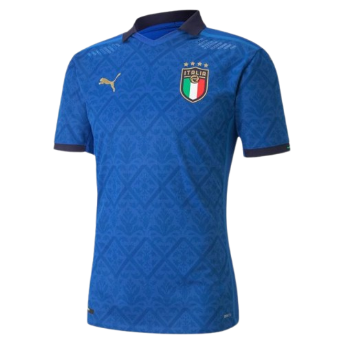 Camisa Retrô Italia I Home Puma Torcedor 2020/21 Masculino Azul