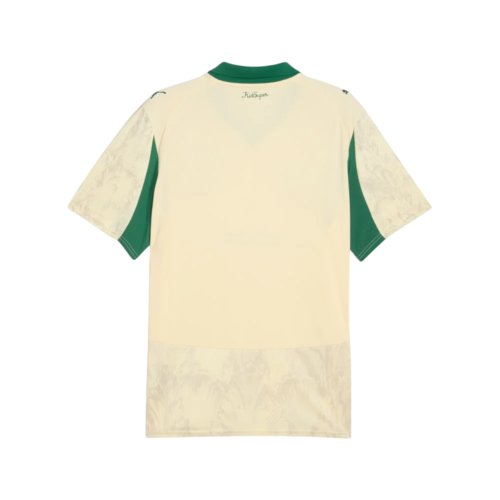 Camisa Palmeiras Mundial de Clubes 25/26 - Torcedor Puma X Kidsuper Masculino - Bege e Verde