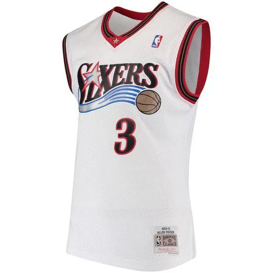 Regata Cl��ssica mitchell E Ness Philadelphia 76ers Swingman-Branco