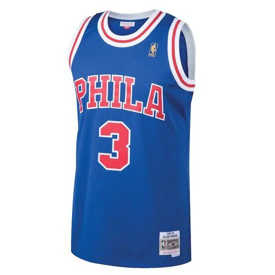 Regata Cl��ssica mitchell E Ness Philadelphia 76ers Swingman-Azul