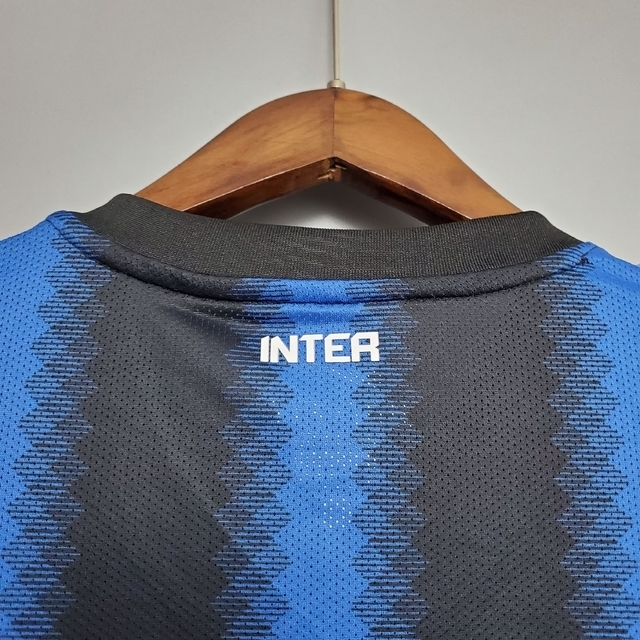 Camisa Inter de Milão Retrô 2010 Manga Longa Azul e Preta - Nike