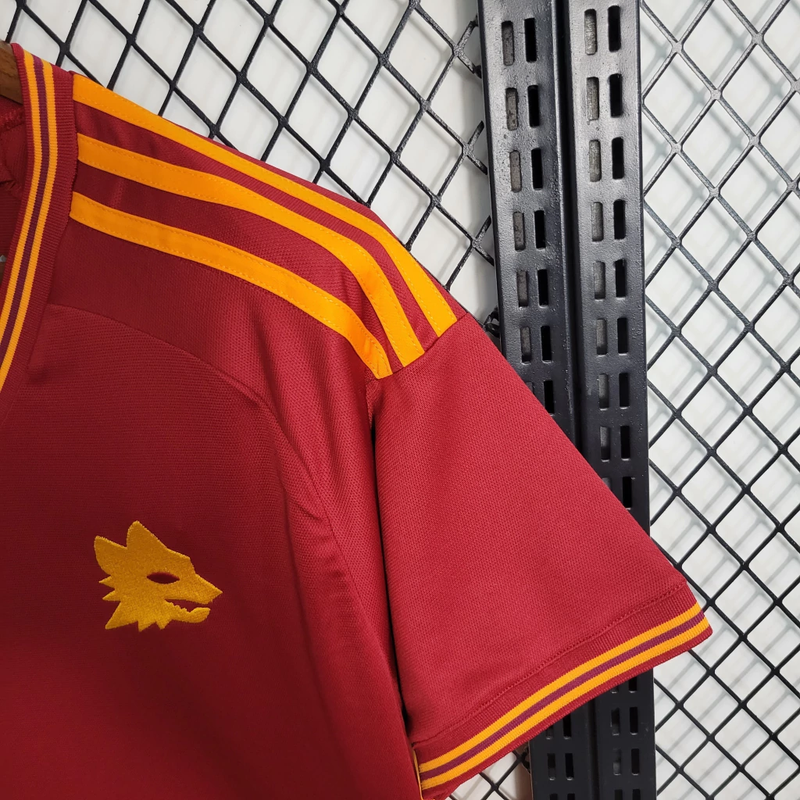 Camisa Roma Home 23/24 - Adidas Torcedor Masculina - Lançamento