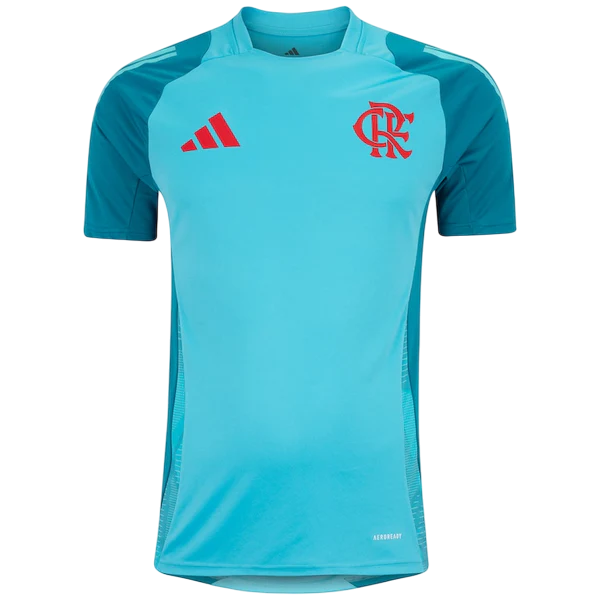 Camisa Flamengo Treino 25/26 Azul Claro - Versão Torcedor