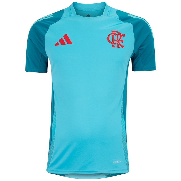 Camisa Flamengo Treino 25/26 Azul Claro - Versão Torcedor