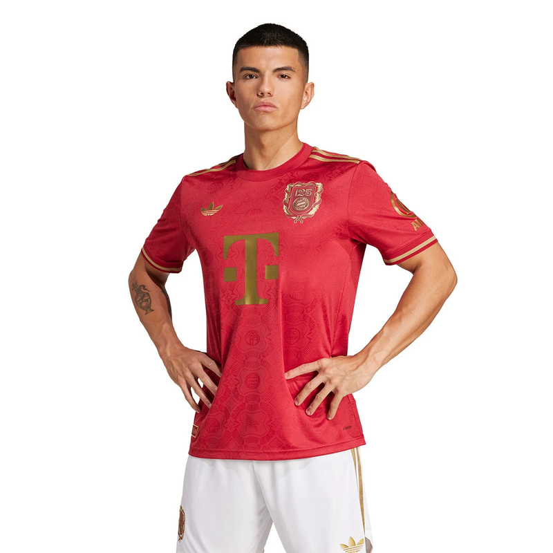 Camisa Bayern De Munique 125 Anos Vermelha 25/26 - Adidas Torcedor Masculina