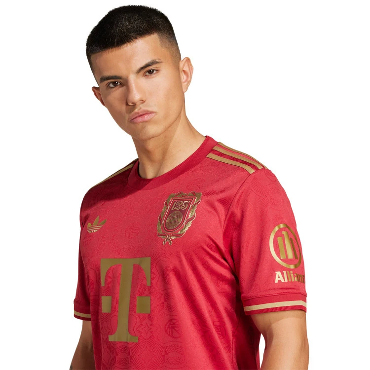 Camisa Bayern De Munique 125 Anos Vermelha 25/26 - Adidas Torcedor Masculina