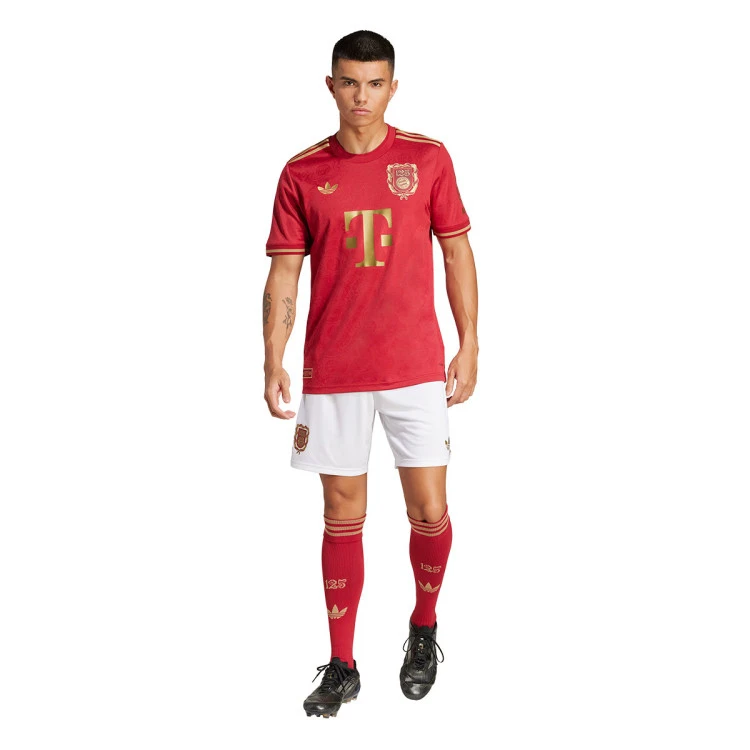 Camisa Bayern De Munique 125 Anos Vermelha 25/26 - Adidas Torcedor Masculina