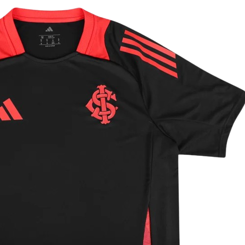 Camisa Internacional Treino Preta 25/26 - Adidas Torcedor Masculina