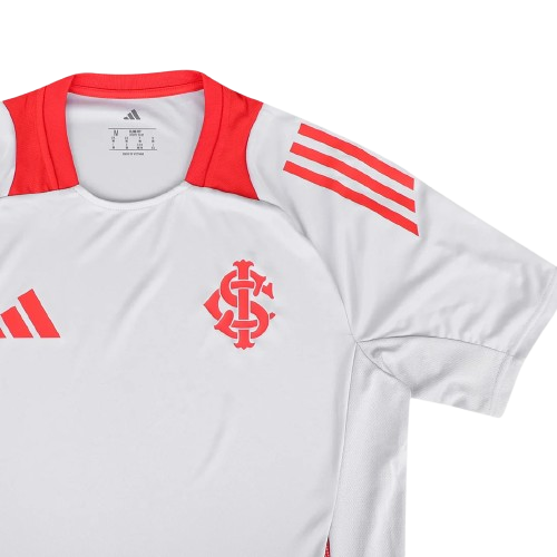 Camisa Internacional Treino Branca 25/26 - Adidas Torcedor Masculina