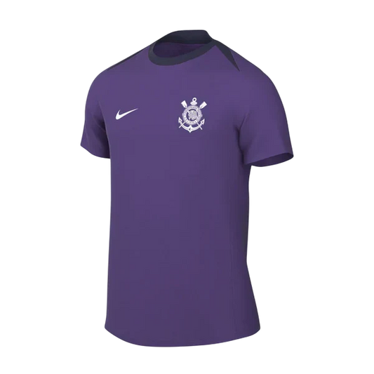 Camisa Corinthians Treino Roxo 25/26 - Nike Versão Torcedor Masculina