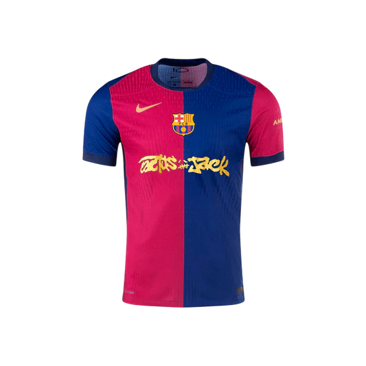 Camisa Barcelona Home  x Travis Scott 24/25 - Nike Versão Jogador