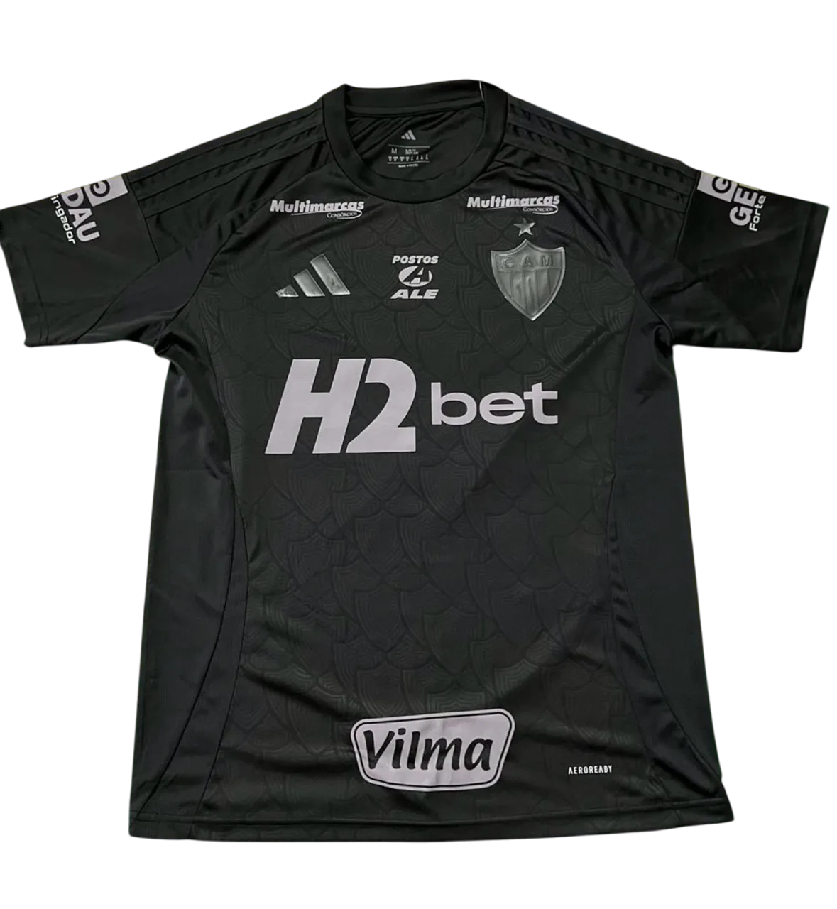 Camisa Atlético Mineiro All Black Todos Patrocínios 25/26 - Adidas Torcedor Masculina