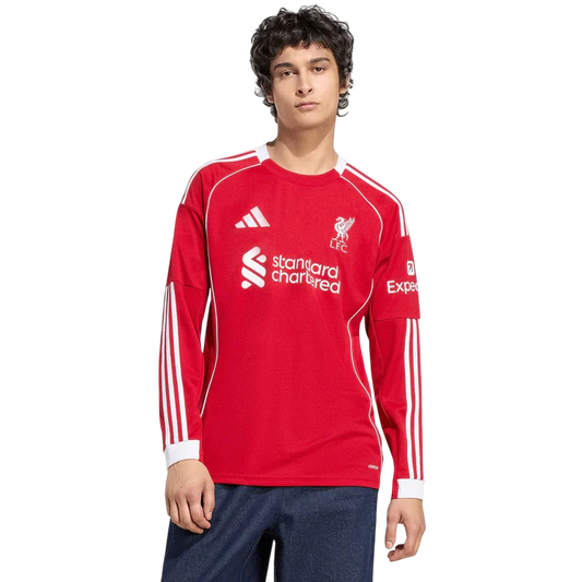 Camisa Liverpool Home Manga Comprida 25/26 - Adidas Torcedor Masculina