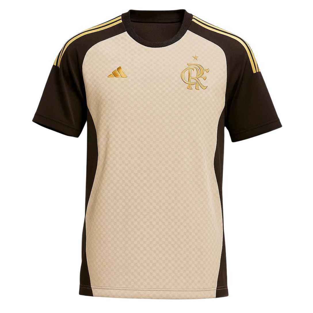 Camisa Flamengo 26/27 Treino Bege - Adidas Versão Torcedor