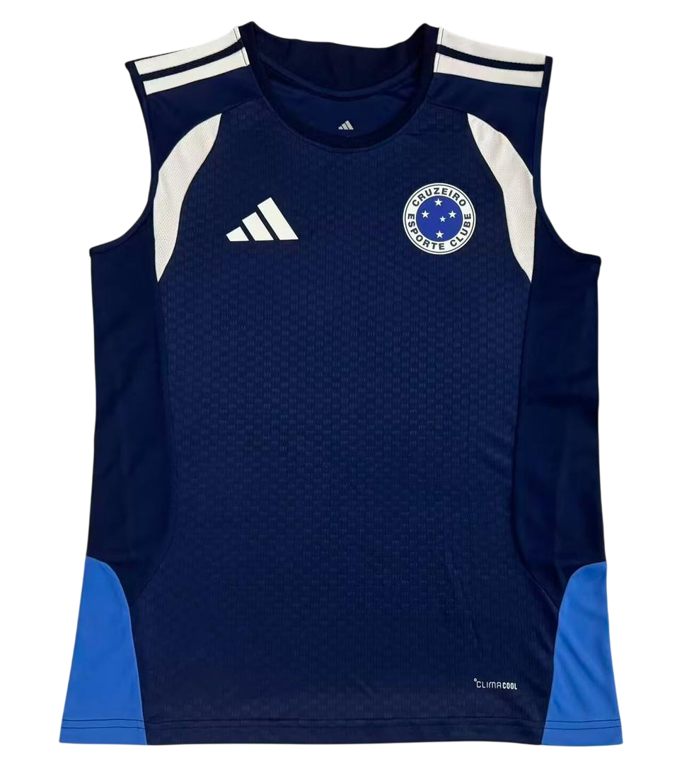 Regata Cruzeiro 26/27 Treino Azul Escuro - Adidas Versão Torcedor