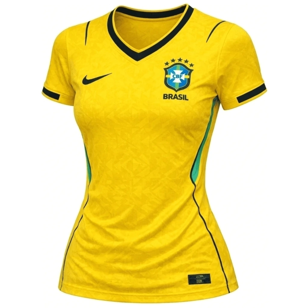 Camisa Brasil I Nike 2026/27 Feminina - Amarela