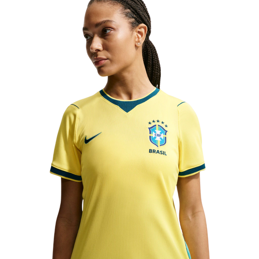 Camisa Brasil I Nike 2026/27 Feminina - Amarela