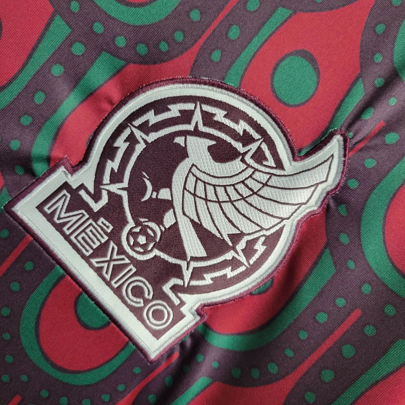 Camisa México Home Manga Comprida 23/24 -Adidas Versão Torcedor