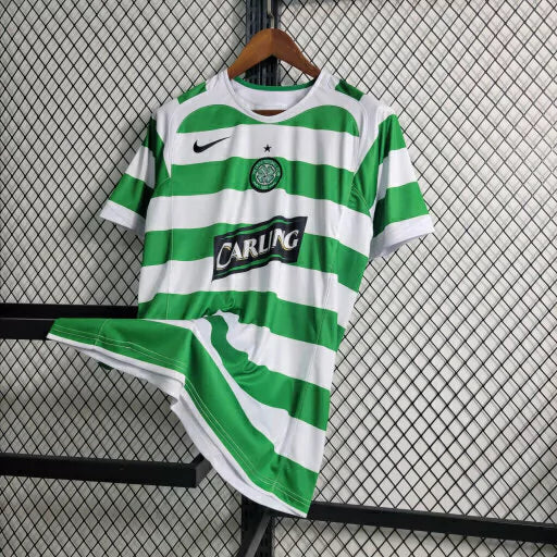 Camisa Retro Celtic FC 2005/06 Masculino Verde e Branco