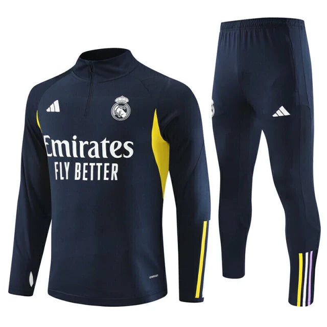 Conjunto de Treino Real Madrid 23/24 - Azul Escuro