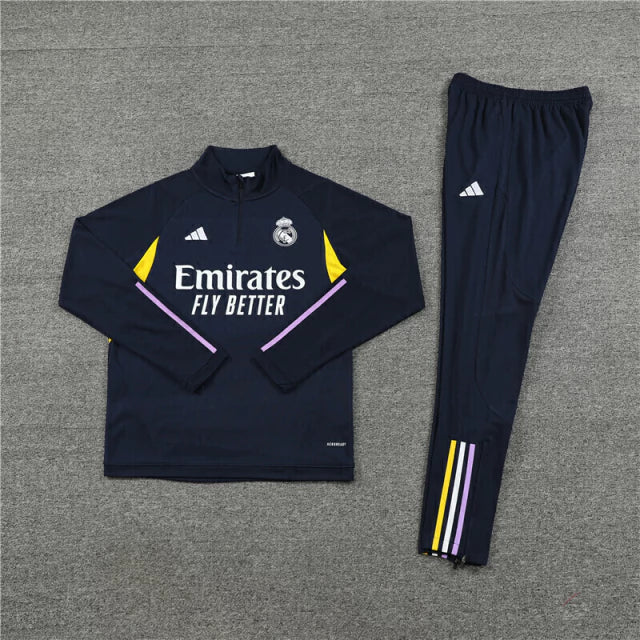 Conjunto de Treino Real Madrid 23/24 - Azul Escuro