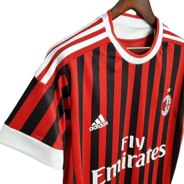 Camisa Milan Retrô 2011/2012 Vermelha e Preta - Adidas